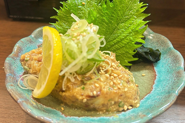 鯵のなめろう